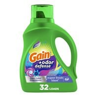 Gain Odor Defense Liquid Laundry Detergent Super Fresh Blast