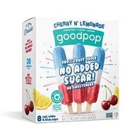 GoodPop Cherry n' Lemonade Red, White & Blue Ice Pops, No Added Sugar