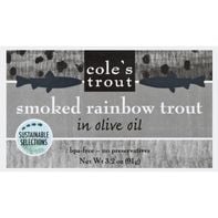 Cole’s Smoked Rainbow Trout, in Olive Oil