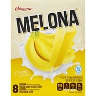 Melona Dessert Bars, Frozen Dairy, Banana, 8 Pack