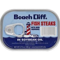 Beach Cliff Fish Steaks, in Soybean Oil