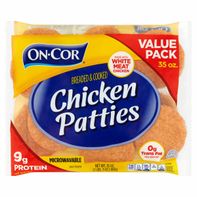 On-cor Breaded & Cooked Microwavable Chicken Patties