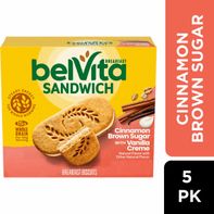 belVita Breakfast Cinnamon Brown Sugar With Vanilla Creme Breakfast Biscuits Sandwiches