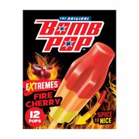 Bomb Pop Extremes Fire Cherry Ice Pops