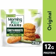 Morning Star Farms Chik'n Nuggets, Vegan Plant Based Protein, Frozen Meal Starter, Original