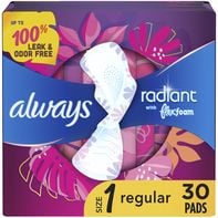 Always Radiant Regular Sanitary Pads With Wings