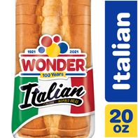 Wonder Bread Italian Bread, Italian-Inspired Wide Loaf White Bread, 20 oz Loaf