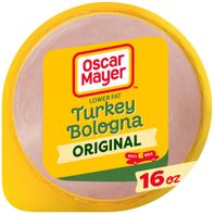 Oscar Mayer Turkey Bologna Sliced Deli Sandwich Lunch Meat with 50% Lower Fat