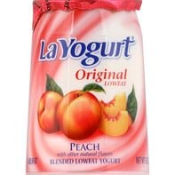 La Yogurt Lowfat Peach Yogurt 6oz