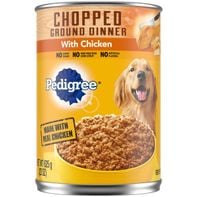 Pedigree Chopped Ground Dinner Adult Canned Wet Dog Food Chicken