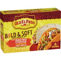 Old El Paso Nacho Cheese Bold & Soft Tortilla Taco Dinner Kit