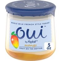 Yoplait Oui French Style Mango Whole Milk Yogurt, Glass Yogurt Jar