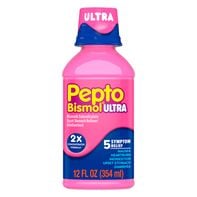 Pepto-Bismol Original Ultra Liquid, 5 Symptom Fast Relief