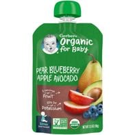 Gerber Baby Food Pear Blueberry Apple Avocado Pouch