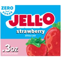 Jell-O Zero Sugar Strawberry Flavor Gelatin