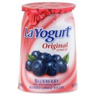 La Yogurt Yogurt, Lowfat, Blended, Blueberry