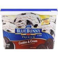 Blue Bunny Cookies and Cream Ice Cream 48fl oz.