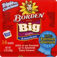 Borden Cheese Product, Big Singles, American