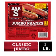 Bar-S Classic Jumbo Franks Hot Dogs