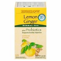 Bigelow Lemon Ginger plus Probiotics Herbal Tea Bags