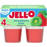 Jell-O Strawberry Kiwi Sugar Free Refrigerated Gelatin