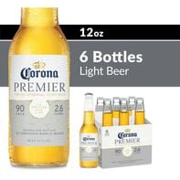 Corona Premier Mexican Lager Import Lower Calorie* Light Beer Bottles