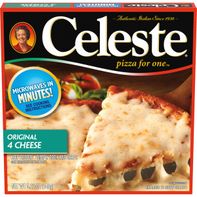 Celeste Original 4 Cheese Pizza for One Individual Microwavable Frozen Pizza