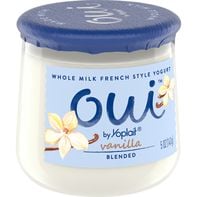 Yoplait Oui French Style Vanilla Whole Milk Yogurt, Glass Yogurt Jar