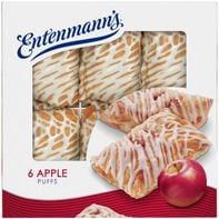 Entenmann's 6 count, Apple Danish- Full Sized Pastries