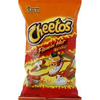 Cheetos Cheese Flavored Snacks, Flamin' Hot, Crunchy