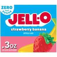 Jell-O Zero Sugar Strawberry Banana Flavor Gelatin