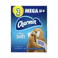 Charmin Ultra Soft Toilet Paper 2 Mega Rolls