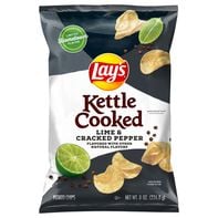 Lay's Kettle Cooked Potato Chips Lime & Cracked Pepper