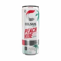 Celsius Sparkling Peach Vibe, Essential Energy Drink