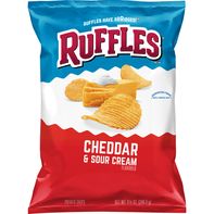 Ruffles Cheddar & Sour Cream Flavored Potato Chips