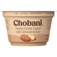 Chobani Honey Greek Yogurt with Almond Butter