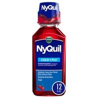 Vicks NyQuil Cold & Flu Nighttime Relief Cherry Flavor Liquid