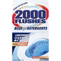 2000 Flushes Toilet Bowl Cleaner, Automatic, Blue Plus Detergents