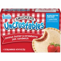 Smucker's Uncrustables Peanut Butter & Strawberry Jam Sandwich