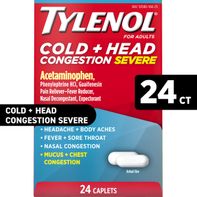 TYLENOL + Head Congestion Severe Medicine Caplets