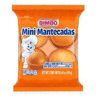 Bimbo Mini Mantecadas, 4 count, Vanilla Mini Muffins